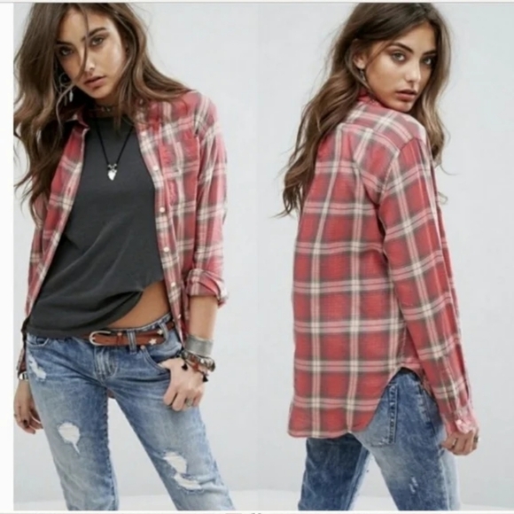 RL Denim & Supply | Brushed Cotton Flannel Button Down Shirt in Blue/Green Plaid - Picture 2 of 10